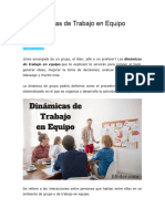 15 Dinámicas de Trabajo en Equipo