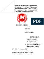 Menganalisis Dan Memahami Pandangan Jean Piaget Dan Lev Vygotsky Tentang Perkembangan Fisik Anak