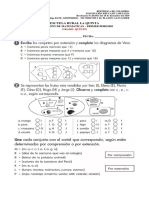 Evaluación Matemáticas Primer Periodo Quinto