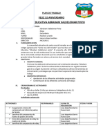 Plan de Trabajo Comité de Aniversario