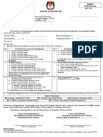 Surat Pengantar Penyampaian Berita Acara (KPPS ke PPS)
