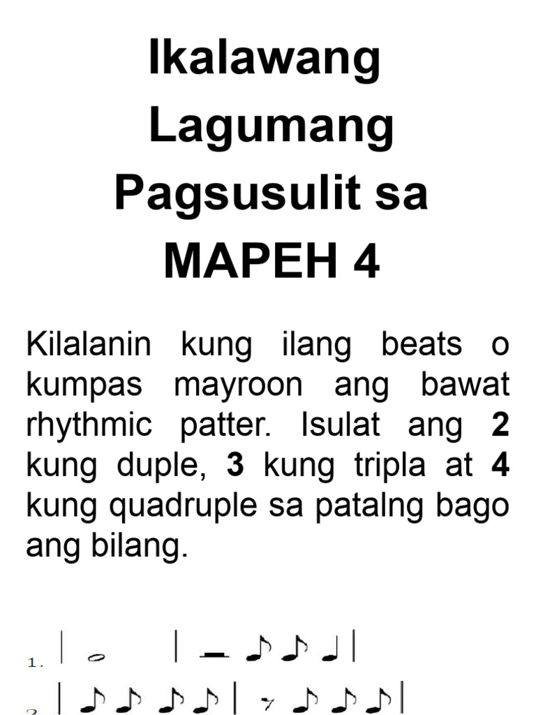 Summative 2 Mapeh | PDF