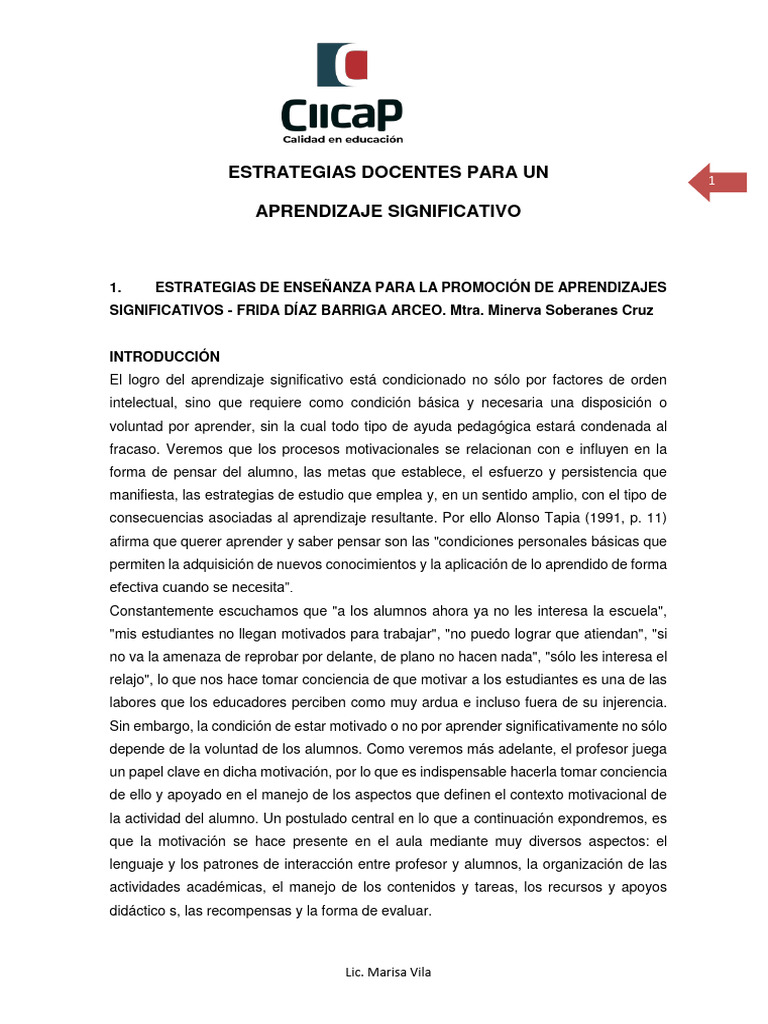 Estrategias para Motivar el Aprendizaje | PDF | Motivación | Motivacional