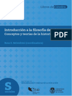 Introducción A La Filosofìa de La Historia. Rosa Belvedresi. Con Notas, Preguntas y Subrayados