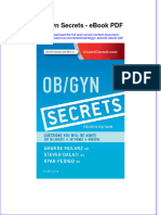 Dwnload full Obgyn Secrets Pdf pdf