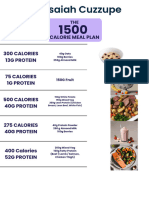 The 1500 Calorie Meal Plan