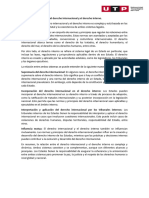 Explicar la relación entre el derecho internacional y el derecho interno