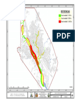 Referencias: Area Inundable: T 100 M. Area Inundable: T 500 M. Area Inundable: T 1000 M