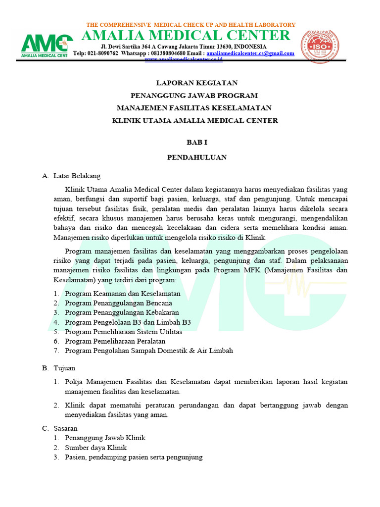 Laporan kegiatan program mfk pdf