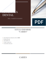 Informe Escrito Anatomía Dental