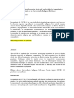 Enfoques Propios Desde Los Pueblos Frente A La Brecha Digital en La Pandemia y Pospandemia en Las Universidades Indigenas Bolivianas