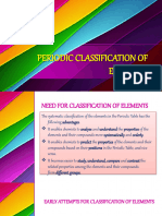 Periodic Classification of Elements