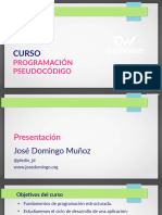 Curso: Programación Pseudocódigo