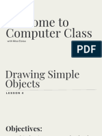 Lesson 4  - Drawing Simple Objects