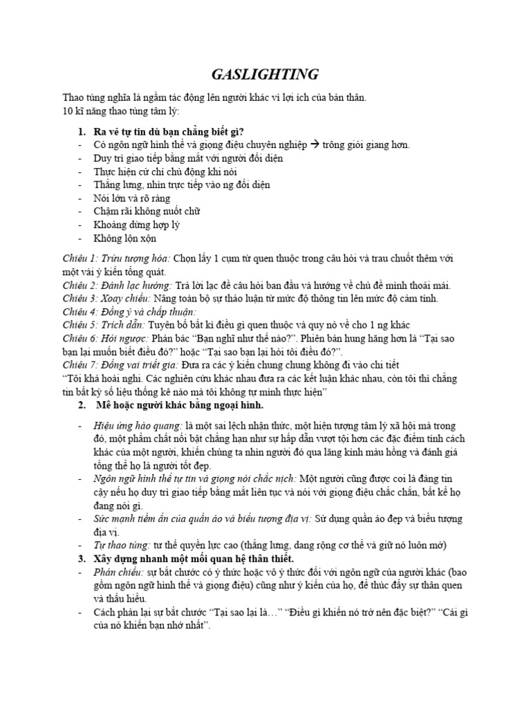 Gaslighting | PDF