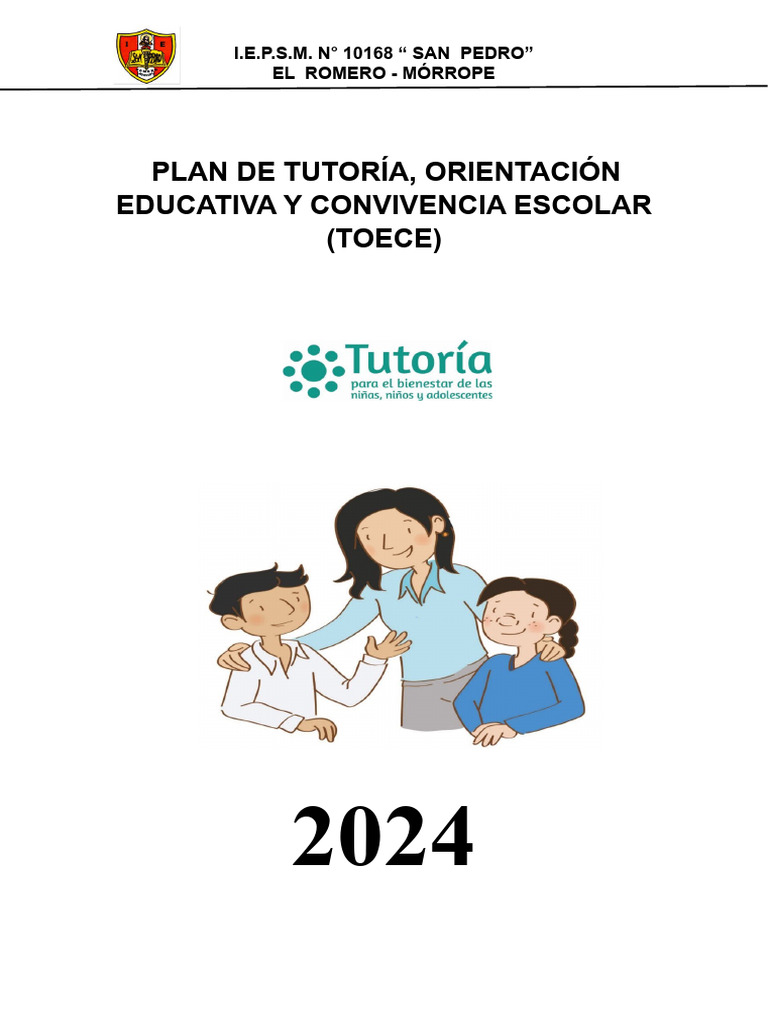 Plan de Tutoría y Convivencia Escolar | PDF | Enseñando | Salón de clases