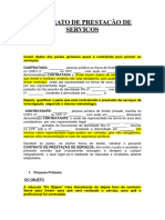 MODELO Base Iniciante Geral Contrato de Prestação de Serviços Com Explicações