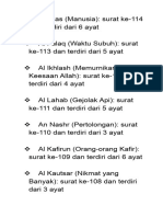 Surat Pendek