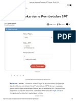 Syarat Dan Mekanisme Pembetulan SPT Tahunan