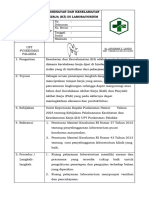 Sop Kesehatan Dan Keselamatan Lab