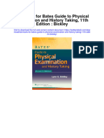 Full download Test Bank For Bates Guide To Physical Examination And History Taking 11Th Edition Bickley pdf