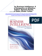 Full Download Test Bank For Business Intelligence A Managerial Perspective On Analytics 3 E 3Rd Edition Ramesh Sharda Dursun Delen Efraim Turban PDF