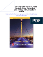 Full download Test Bank For Corporate Finance 12Th Edition Stephen Ross Randolph Westerfield Jeffrey Jaffe Bradford Jordan pdf