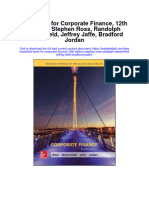 Full Download Test Bank For Corporate Finance 12Th Edition Stephen Ross Randolph Westerfield Jeffrey Jaffe Bradford Jordan PDF