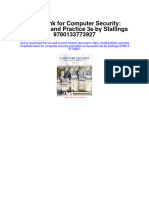 Full download Test Bank For Computer Security Principles And Practice 3E By Stallings 9780133773927 pdf