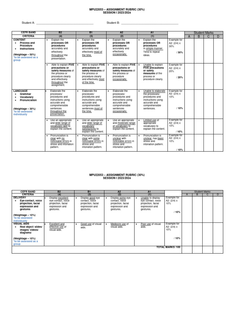 MPU22053 Assignment (30%) Rubric | PDF | Psycholinguistics | Human ...