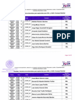 Fechas y Horarios de Entrevistas para Aspirantes