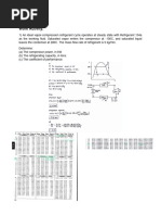 Vapor Compression Cycle Sample Problem