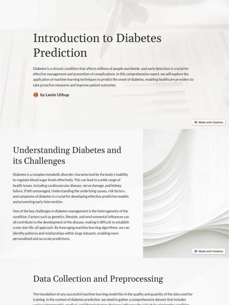 Diabetes Prediction Using Machine Learning | PDF | Receiver Operating ...