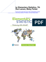 Full download Test Bank For Elementary Statistics 7Th Edition Ron Larson Betsy Farber pdf