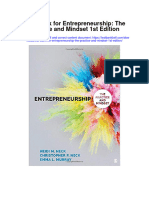 Full Download Test Bank For Entrepreneurship The Practice and Mindset 1St Edition PDF