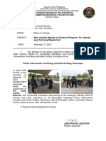 After Activity Reports On BPAT Training Barangay Lindero - February 12 2023