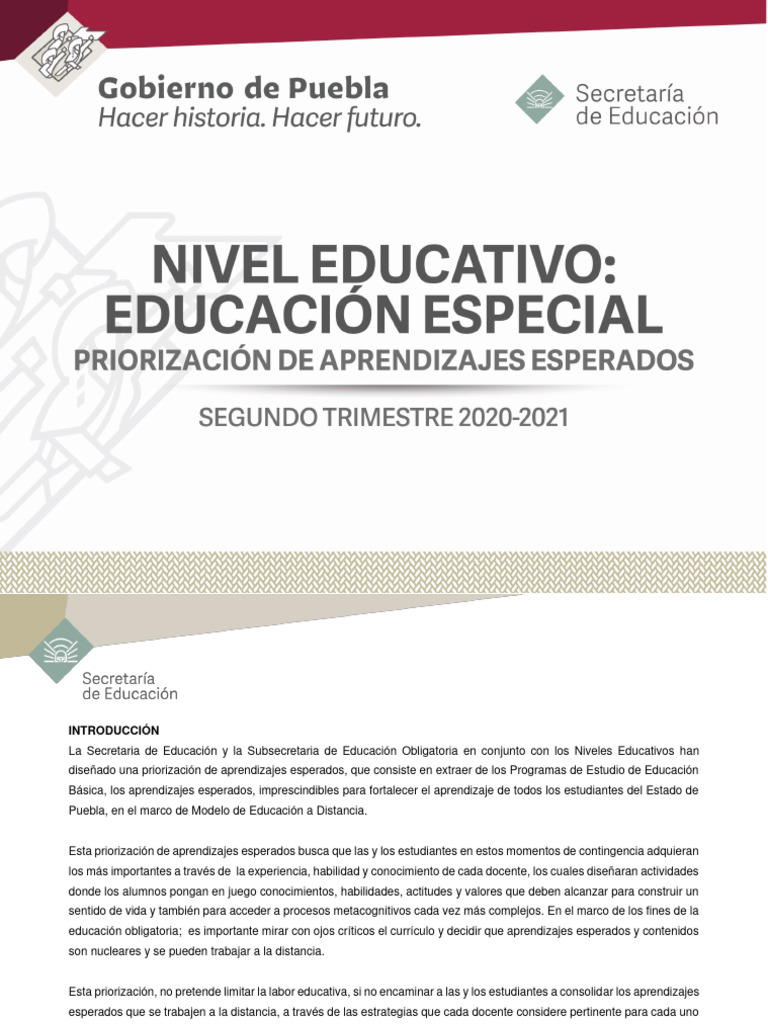 Educación Especial Ok | PDF | Educación de la primera infancia | Las ...