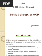 Unit-1 (Part-A) Notes of OOPS by Updesh Kumar - Updated