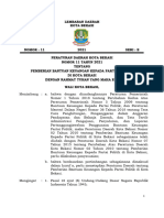 PERDA 2021 - 11 Pemberian Bantuan Keuangan Kepada Partai Politik Di Kota Bekasi