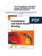 Full Download Test Bank For Foundations and Adult Health Nursing 7Th Edition by Kim Cooper Kelly Gosnell PDF