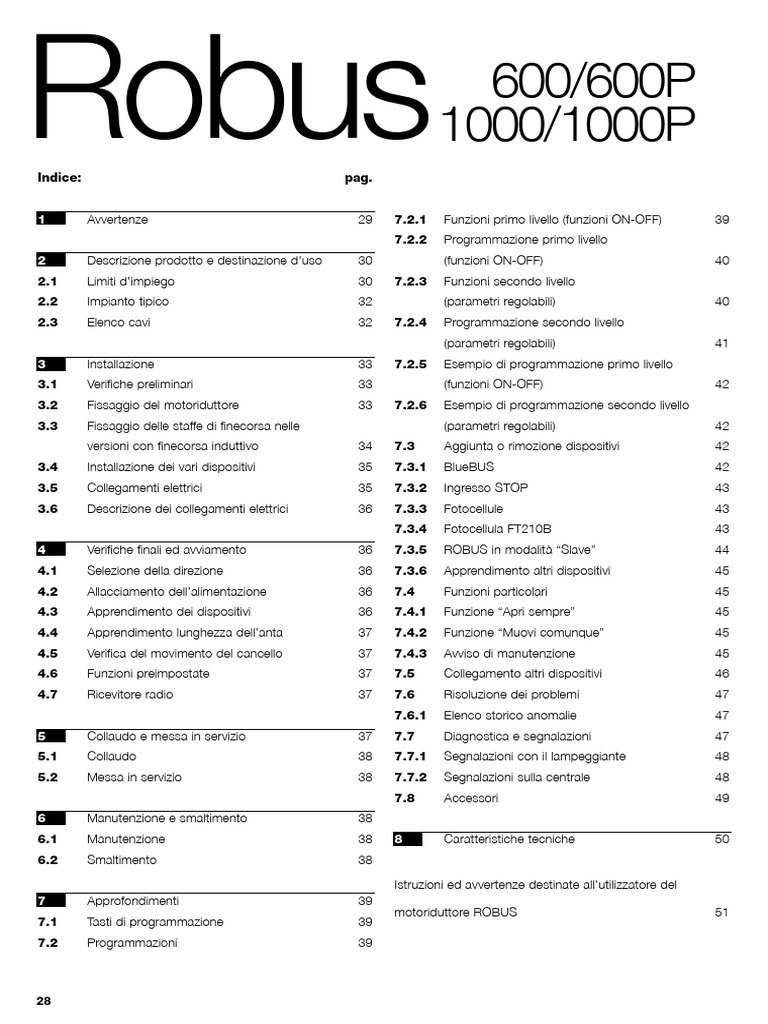 Nice Robus 600 Pdf