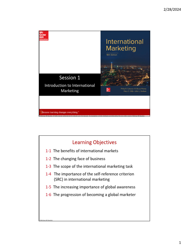 Introduction to International Marketing | PDF | Marketing | Market ...