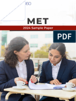 MET 2024 Sample Paper