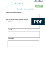 2.4 Boolean Logic End of Topic Quiz