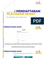 Alur Pendaftaran Satu Sehat Dan Plataran Sehat