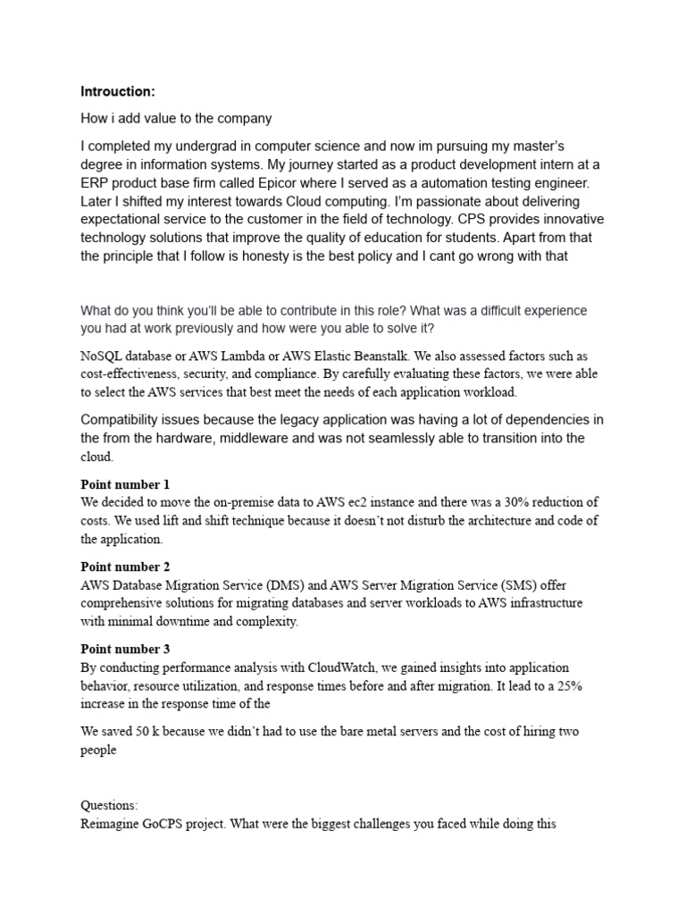 Interview Prep Download Free Pdf Amazon Web Services Cloud Computing