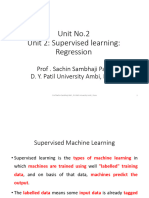 Unit 2 Supervised Learning Regression