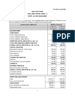 CA Final (New) - Risk Management - Mock Test Paper - Apr 2021 - Question Paper