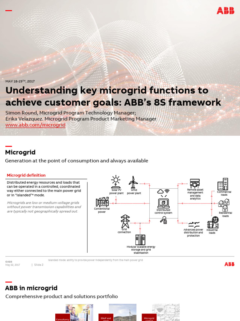 Microgrid Functions: ABB's 8S Framework | PDF | Distributed Generation ...