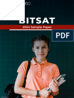 BITSAT 2024 Sample Paper